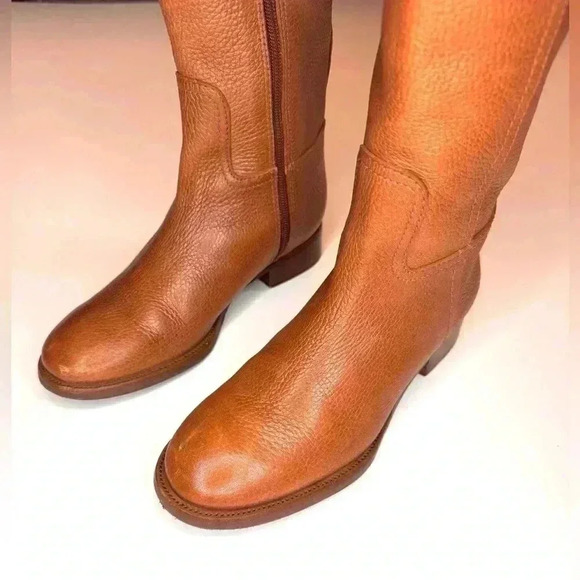 Tory Burch Women’s Selma Leather Riding Boots size 5.5 M - Picture 11 of 13